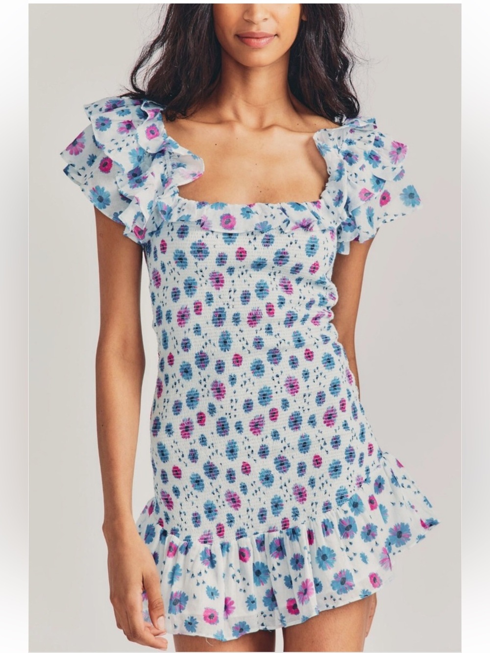LoveShackFancy Kodie Mini Dress